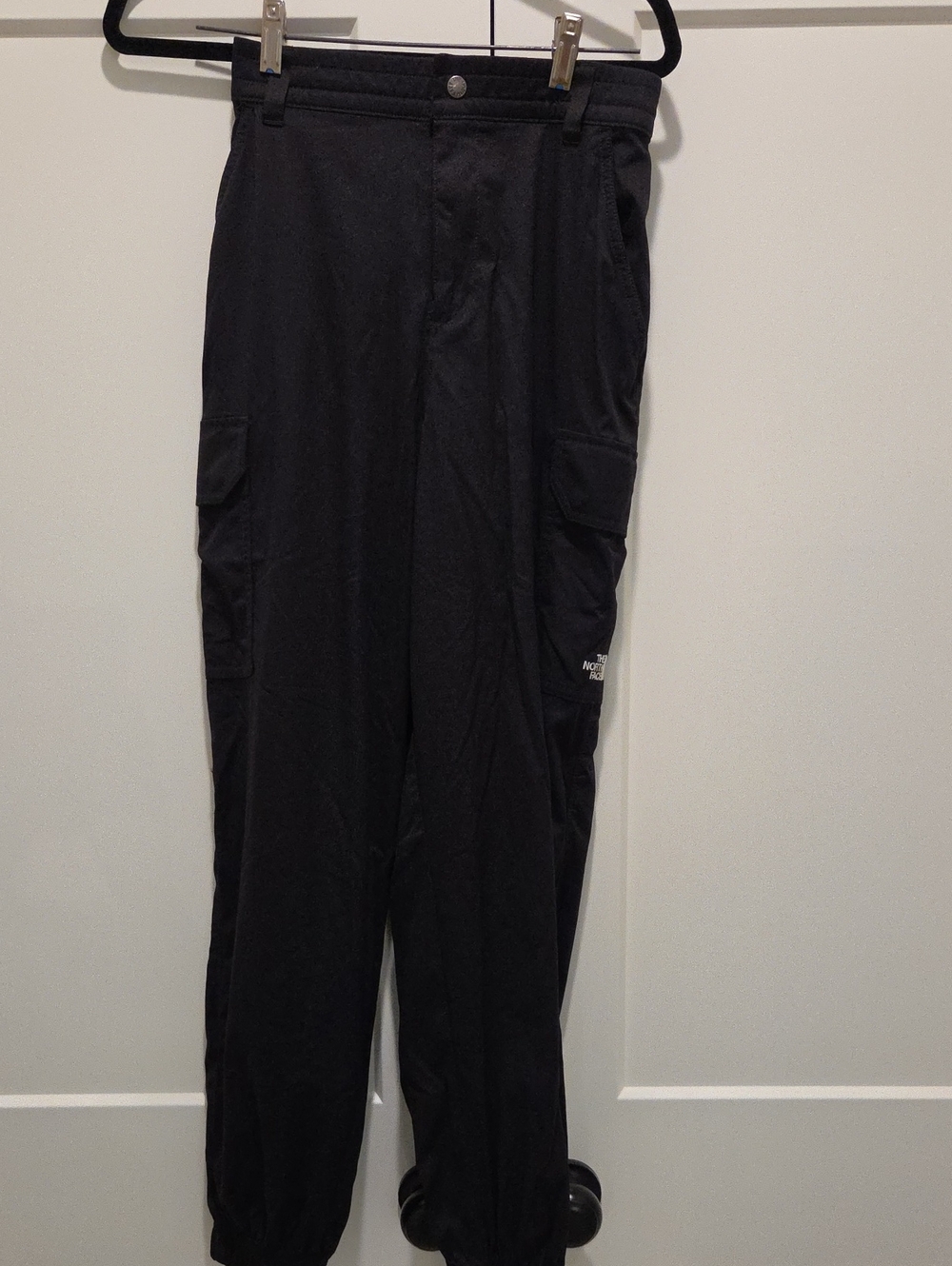 The North Face Black Cargo Pants with Side Flap Pockets
